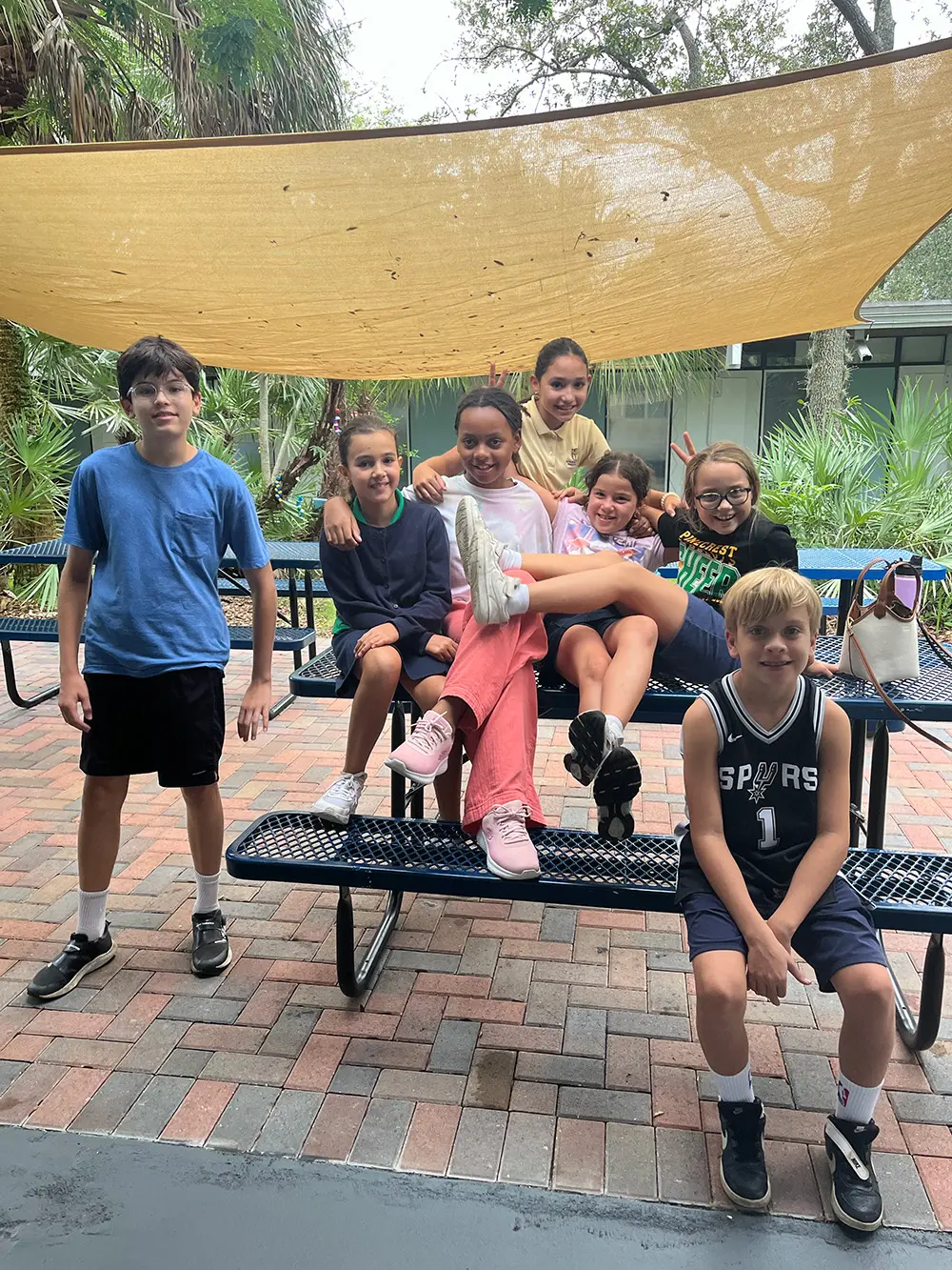 Happy children learning