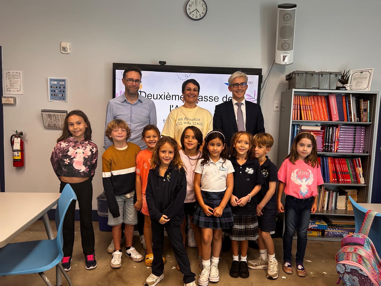 Happy children learning